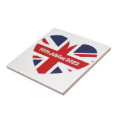 Carreau Drapeau britannique du 70e jubilé 2022 (Côté)