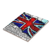 Carreau Drapeau britannique Union Jack moderne (Côté)