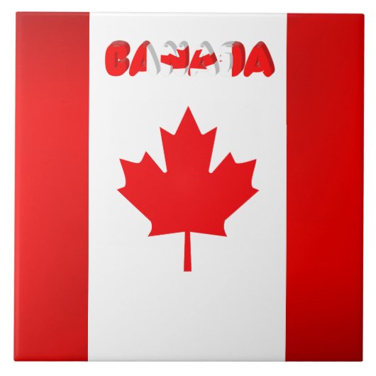 Carreau Drapeau canadien (Devant)