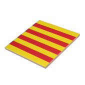 Carreau Drapeau catalan (Côté)