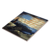 Carreau Drapeau céleste américain dans le ciel, Guerre civ (Côté)