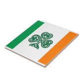 Carreau Drapeau celtique de shamrock de tuile de coutume (Côté)