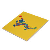 Carreau Drapeau chinois de dynastie Qing (dragon chinois)  (Côté)