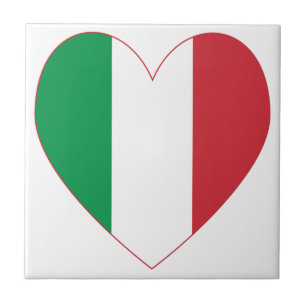 Carreau Drapeau Cœur Italien