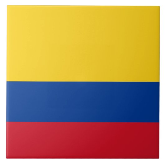 Carreau Drapeau Colombie - Bandera De Colombia (Devant)