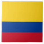 Carreau Drapeau colombien<br><div class="desc">Améliorez votre espace grâce à notre magnifique carrelage arborant le drapeau de la Colombie ! Cette céramique haut de gamme affiche fièrement le design du drapeau colombien, caractérisé par son tricolore jaune, bleu et rouge. La bande jaune occupe la moitié supérieure du drapeau, représentant la richesse et les ressources de...</div>