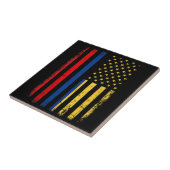 Carreau Drapeau Colombien Américain Racines Colombie A (Côté)