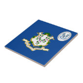 Carreau Drapeau Connecticut (Côté)