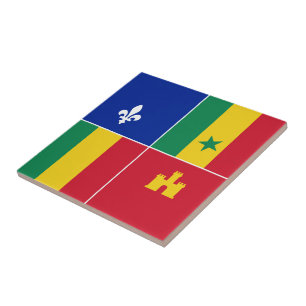 Carreau drapeau créole de Louisiane