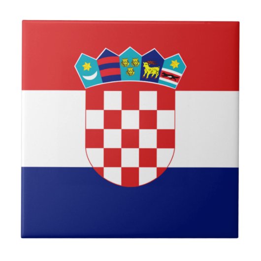 Carreau Drapeau croate - Trobojnica (Devant)