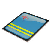 Carreau Drapeau d'Aruba (Côté)