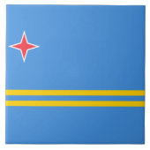 Carreau Drapeau d'Aruba (Devant)
