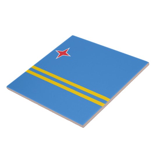 Carreau Drapeau d'Aruba (Côté)