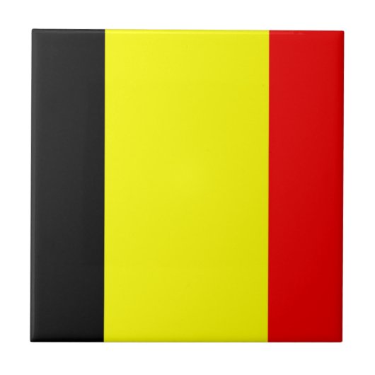 Carreau Drapeau de Belgique (Devant)