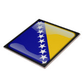 Carreau Drapeau de Bosnie-Herzégovine (Côté)