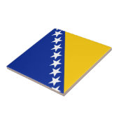 Carreau Drapeau de Bosnie-Herzégovine patriotique (Côté)