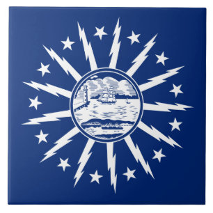 Carreau Drapeau de Buffalo (Ville de l'État de New York)