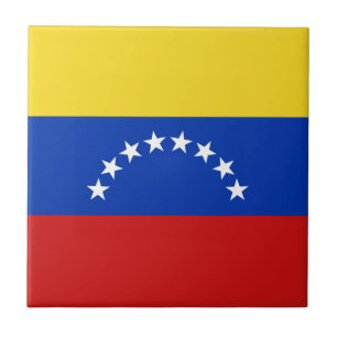 Carreau Drapeau de céramique du Venezuela