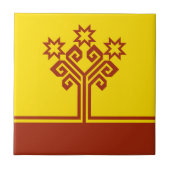 Carreau Drapeau de Chuvashia (Devant)