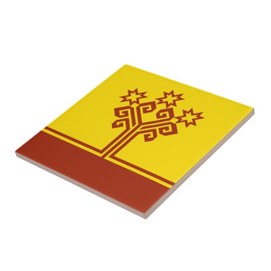 Carreau Drapeau de Chuvashia (Côté)