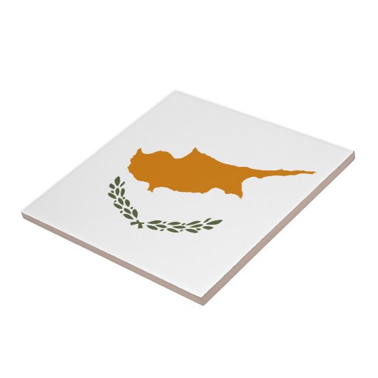 Carreau Drapeau de Chypre (Côté)