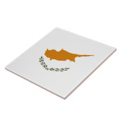 Carreau Drapeau de Chypre (Chypre grecque) (Côté)