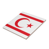 Carreau Drapeau de Chypre du Nord (Côté)