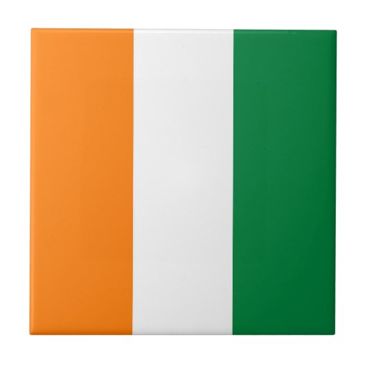 Carreau Drapeau de Côte d'Ivoire (Devant)