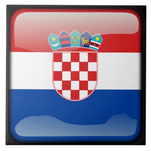 Carreau Drapeau de Croatie (Devant)