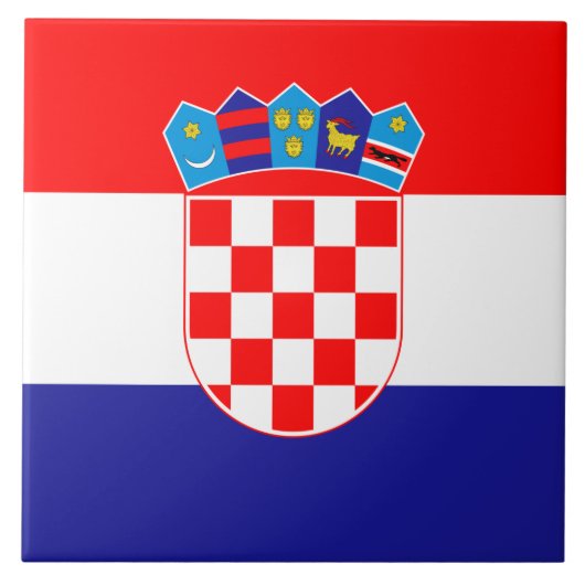 Carreau Drapeau de Croatie (Devant)