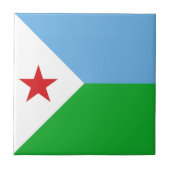 Carreau Drapeau de Djibouti (Devant)