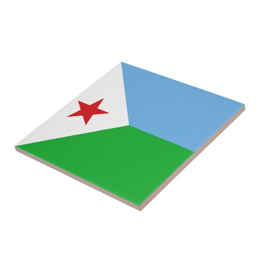 Carreau Drapeau de Djibouti (Côté)