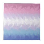 Carreau Drapeau de fierté bigenre abstrait pastel boho moe (Devant)