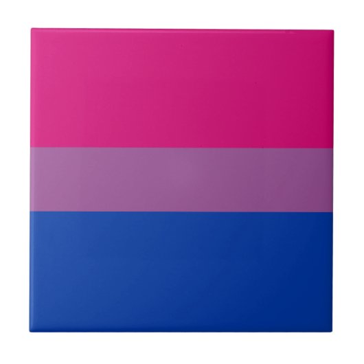 Carreau Drapeau de fierté bisexuel (Devant)
