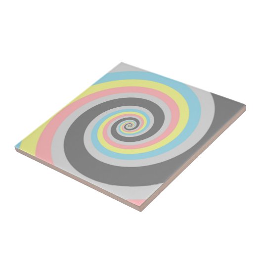 Carreau Drapeau de fierté Demiflux Spirale Abstraite Tripa (Côté)