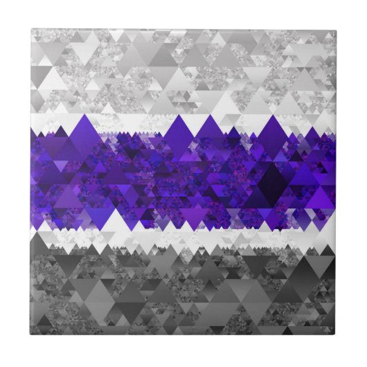 Carreau Drapeau de fierté Greygender Boho Géométrique Mod (Devant)