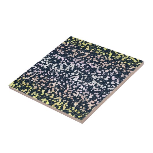 Carreau Drapeau de fierté Pangender Boho Rétro Mignon Exce (Côté)