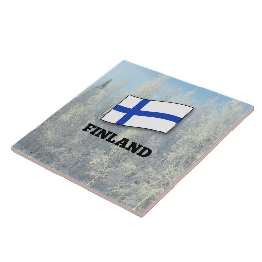 Carreau Drapeau de Finlande (Côté)