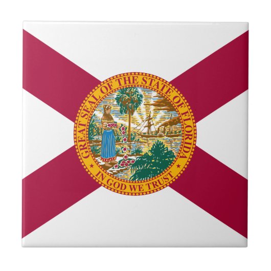 Carreau Drapeau de Floride (Devant)