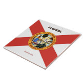 Carreau Drapeau de Floride et Slogan (Côté)