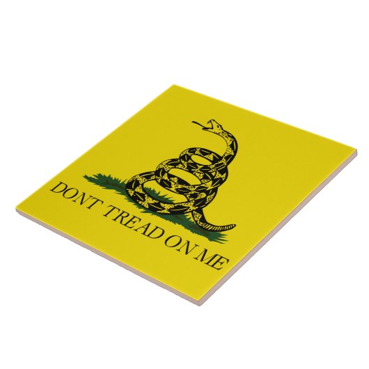 Carreau Drapeau de gadsden (Ne pas me filer) (Drapeau de s (Côté)