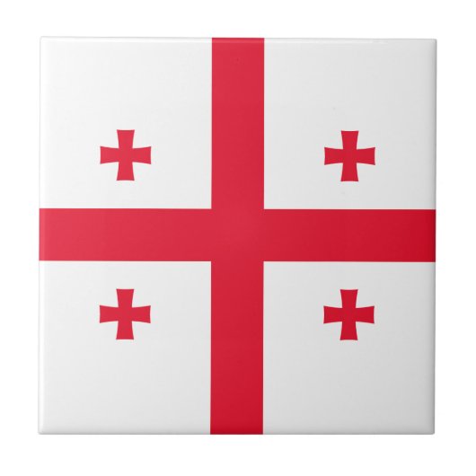 Carreau Drapeau de Géorgie (Devant)