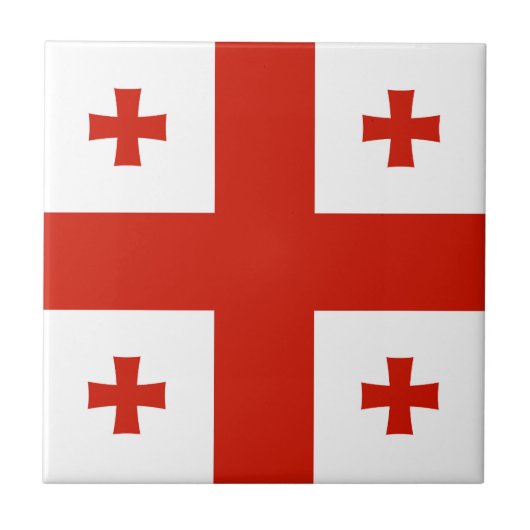 Carreau Drapeau de Géorgie (Devant)