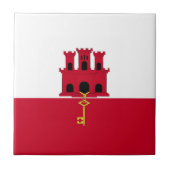 Carreau Drapeau de Gibraltar (Devant)