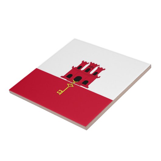 Carreau Drapeau de Gibraltar (Côté)