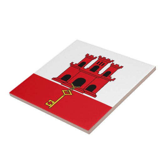 Carreau Drapeau de Gibraltar (Côté)