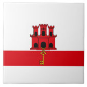 Carreau Drapeau de Gibraltar (Devant)