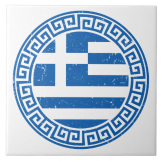 Carreau Drapeau de Grèce Avec Carrelage en céramique de Mo