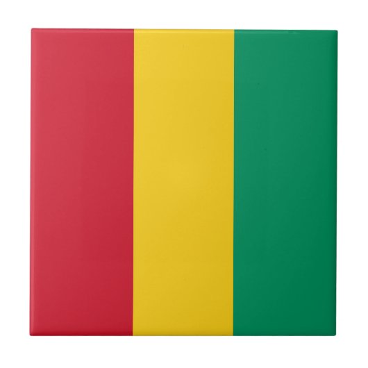 Carreau Drapeau de Guinée (Devant)