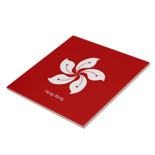 Carreau Drapeau de Hong Kong (Côté)